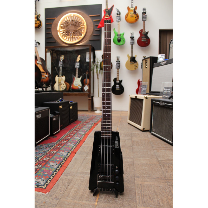 1986 Hohner B2A Headless Bass Black