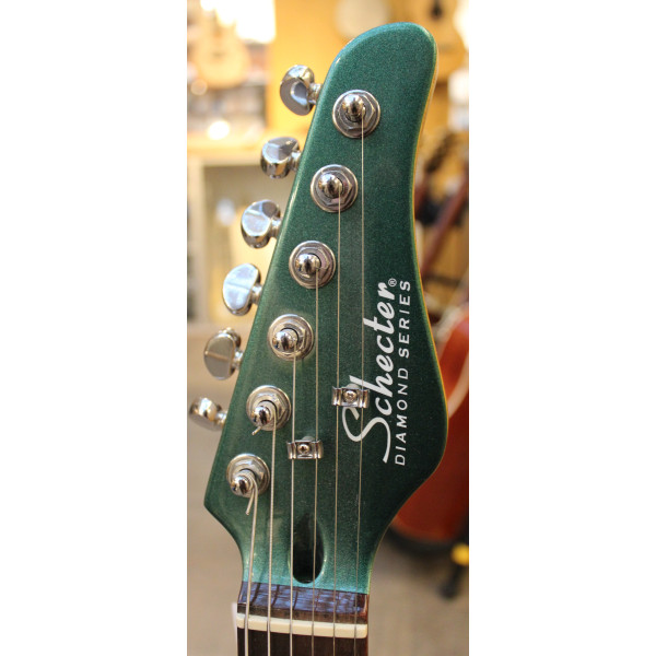 2015 Schecter PT Fastback II B DEG dark emerald green